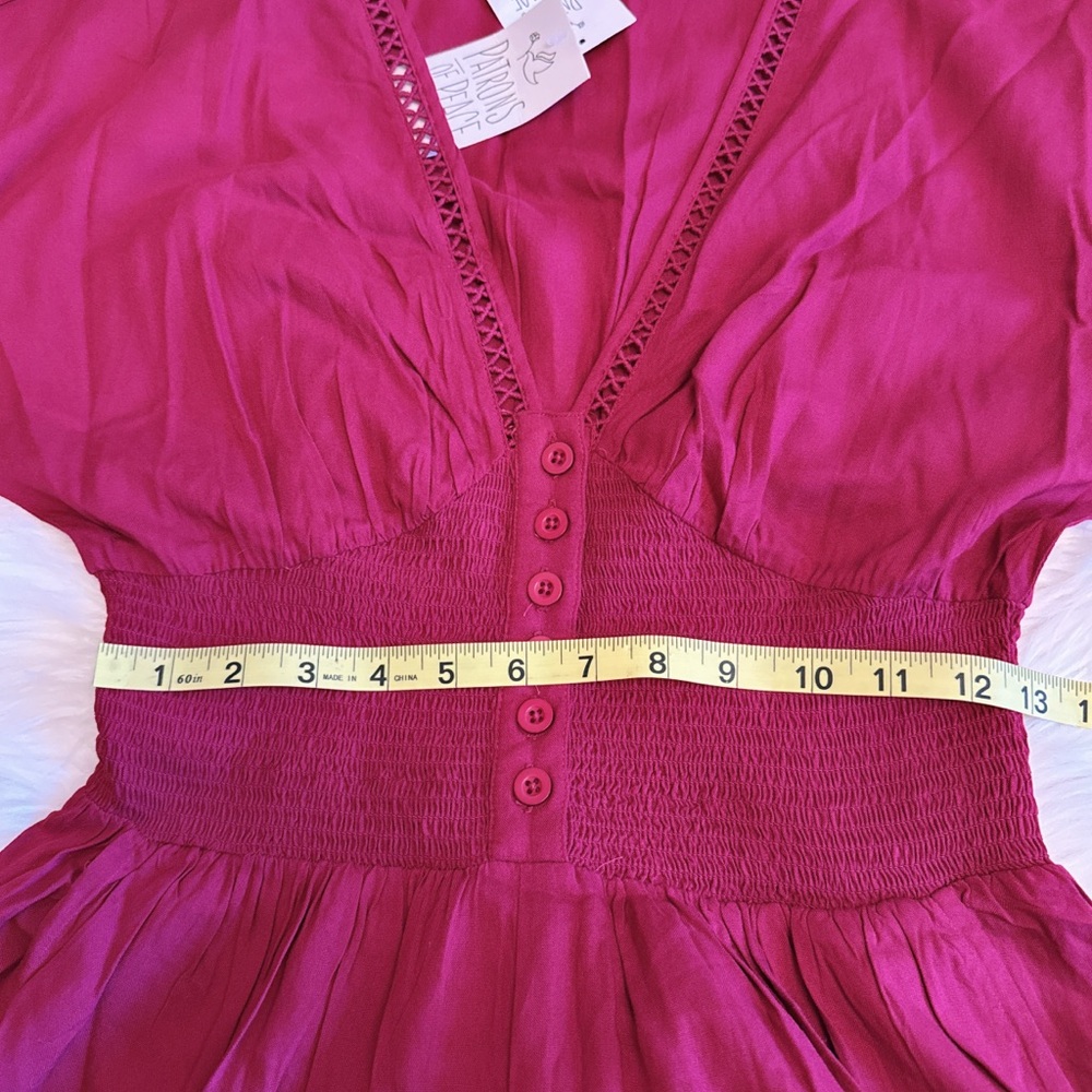 Patrons of Peace Deep rich burgundy Jumpsuit - Picture 5 of 5